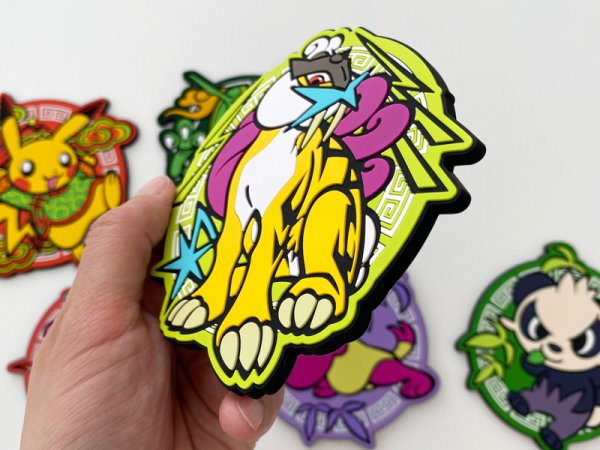 Photo4: Pokemon Center 2023 Pikachu Hanten Rubber Coaster Pikachu ver. (4)