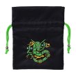 Photo1: Pokemon Center 2023 Pikachu Hanten Satin Drawstring Pouch Bag Rayquaza ver. (1)