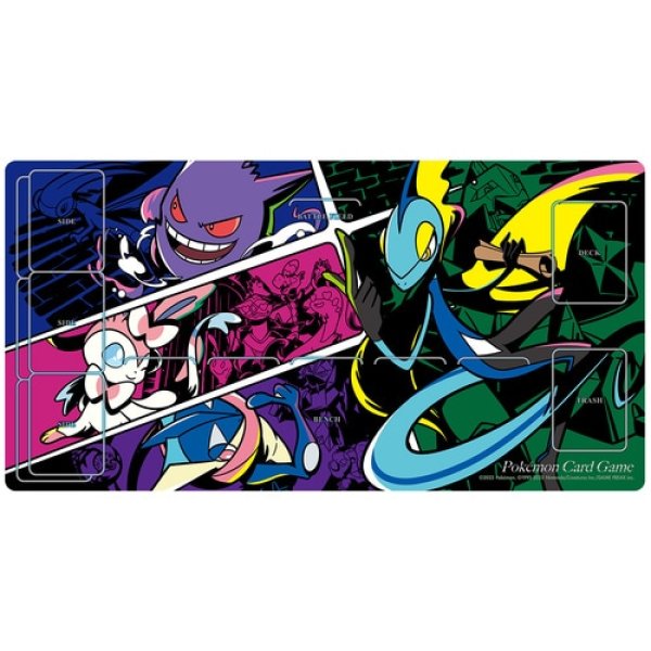 Photo1: Pokemon Center Original Card Game Rubber play mat Midnight Agent - the cinema - (1)