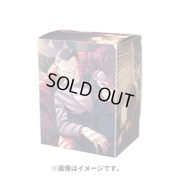 Photo2: Pokemon Center Original Card Game Flip deck case Giovanni's Directive (2)