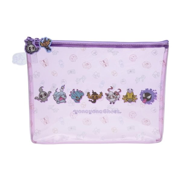 Photo1: Pokemon Center 2023 yonayona Ghost B5 size flat pouch case Bag (1)