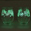 Photo3: Pokemon Center 2023 yonayona Ghost Luminous Glass cup Blue 1 pc (3)