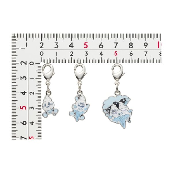 Photo2: Pokemon Center 2023 Metal Charm # 582 583 584 Vanillite Vanillish Vanilluxe (2)
