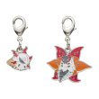 Photo1: Pokemon Center 2023 Metal Charm # 636 637 Larvesta Volcarona (1)