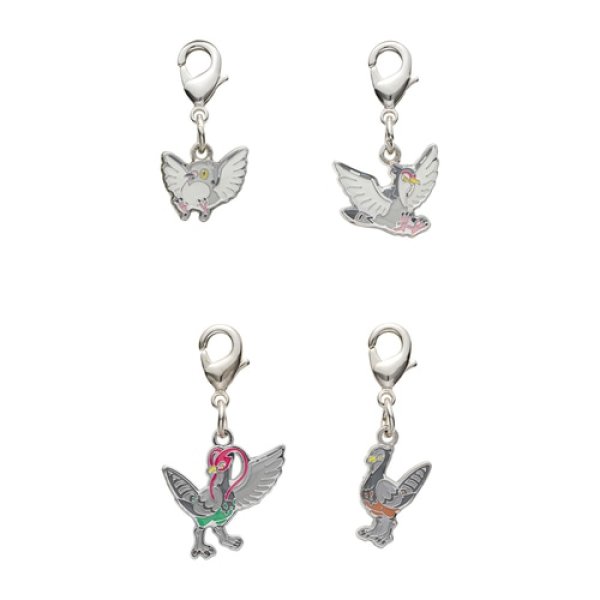 Photo1: Pokemon Center 2023 Metal Charm # 519 520 521 Pidove Tranquill Unfezant (1)