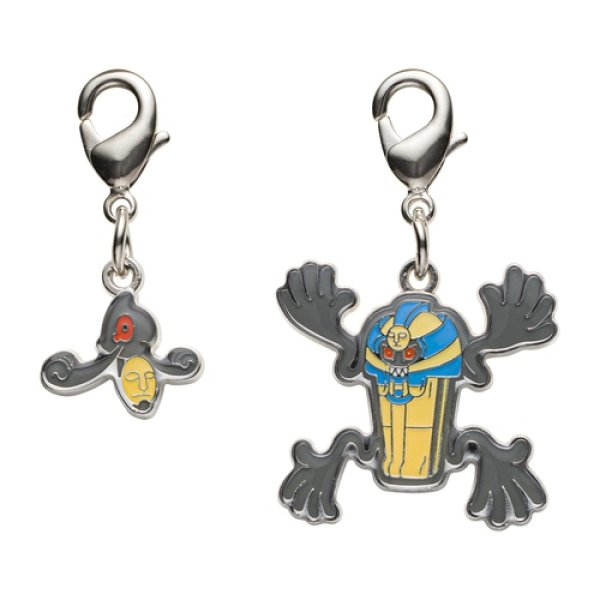 Photo1: Pokemon Center 2023 Metal Charm # 562 563 Yamask Cofagrigus (1)