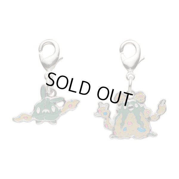 Photo1: Pokemon Center 2023 Metal Charm # 568 569 Trubbish Garbodor (1)