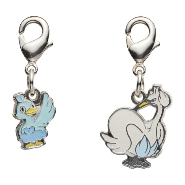 Photo1: Pokemon Center 2023 Metal Charm # 580 581 Ducklett Swanna (1)