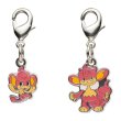 Photo1: Pokemon Center 2023 Metal Charm # 513 514 Pansear Simisear (1)