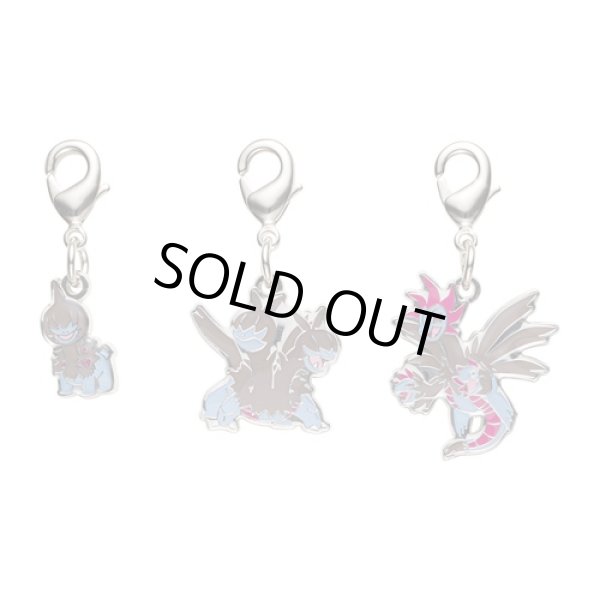 Photo1: Pokemon Center 2023 Metal Charm # 633 634 635 Deino Zweilous Hydreigon (1)