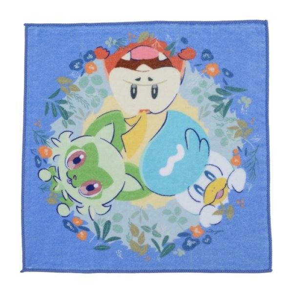 Photo1: Pokemon Center 2023 Hand towel Handkerchief Sprigatito Fuecoco Quaxly (1)