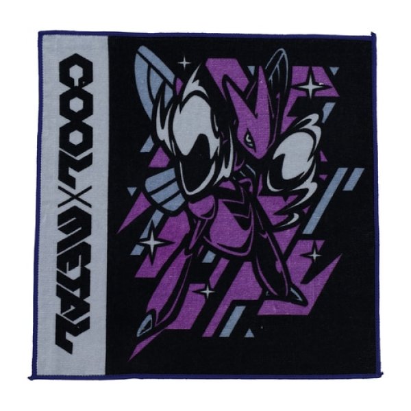 Photo1: Pokemon Center 2023 Hand towel Handkerchief COOL x METAL Scizor (1)