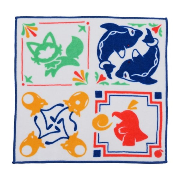 Photo1: Pokemon Center 2023 Hand towel Handkerchief Paldea tile Blue (1)