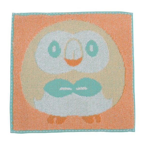 Photo1: Pokemon Center 2023 Hand towel Handkerchief Rowlet (1)