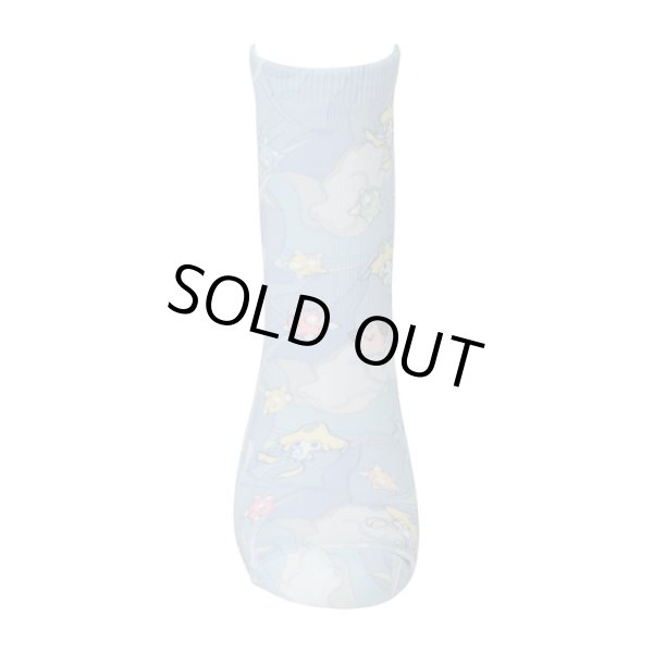 Photo3: Pokemon Center 2023 Socks for Women 23 - 25 cm 1 Pair Middle Jirachi HOSHI Tsunagi (3)
