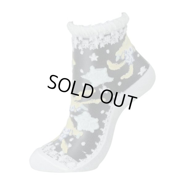 Photo3: Pokemon Center 2023 Socks for Women 23 - 24 cm 1 Pair Middle Jirachi HOSHI Tsunagi (3)