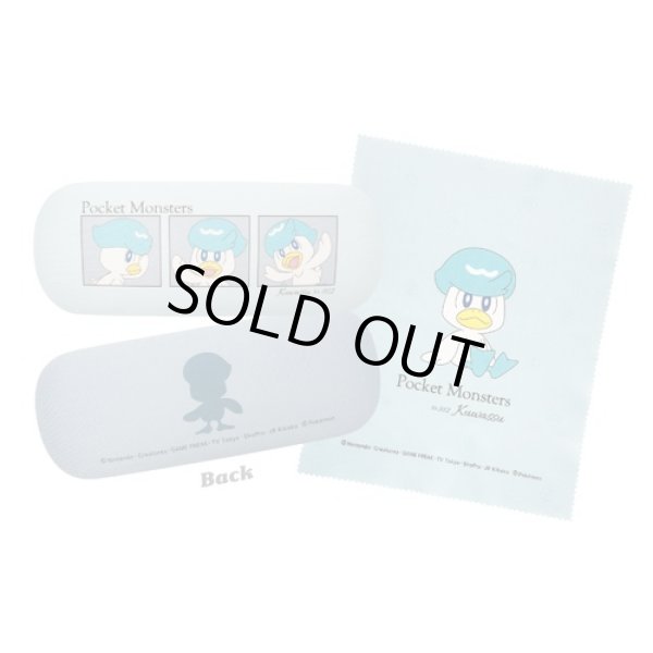 Photo1: Pokemon 2023 Glasses case with cloth Quaxly (1)