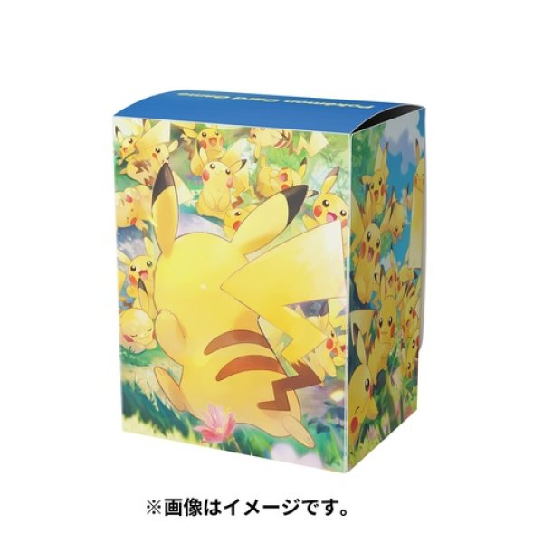Pokemon Center Original Card Game Flip deck case Pikachu