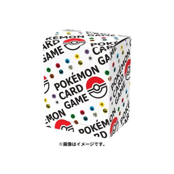 Photo1: Pokemon Center Original Card Game Flip deck case BALL & ENERGY (1)