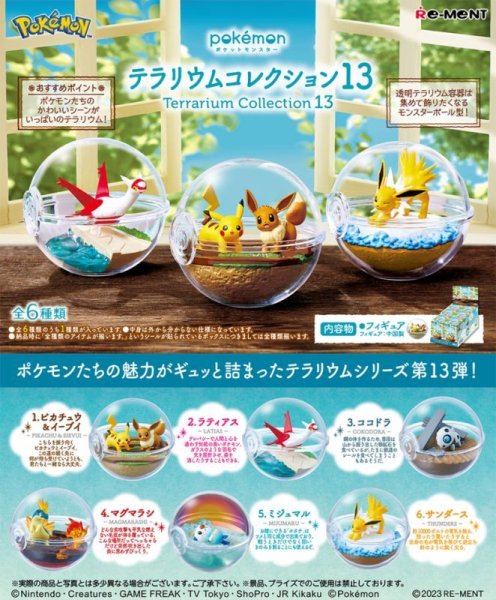 Photo4: Pokemon 2023 Terrarium Collection vol.13 #1 Pikachu Eevee Mini Figure (4)