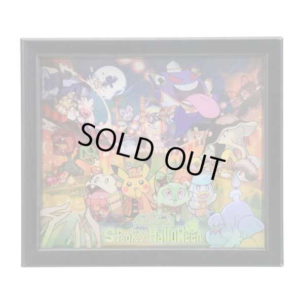 Photo1: Pokemon Center 2023 Paldea Spooky Halloween Framed Acrylic Art (1)