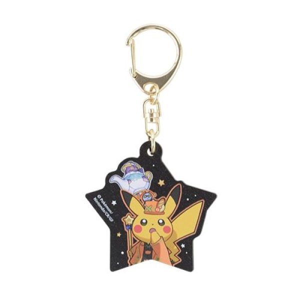 Photo1: Pokemon Center 2023 Paldea Spooky Halloween Wooden Charm Key chain Pikachu ver. (1)