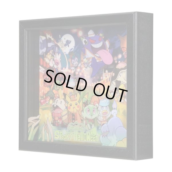Photo2: Pokemon Center 2023 Paldea Spooky Halloween Framed Acrylic Art (2)