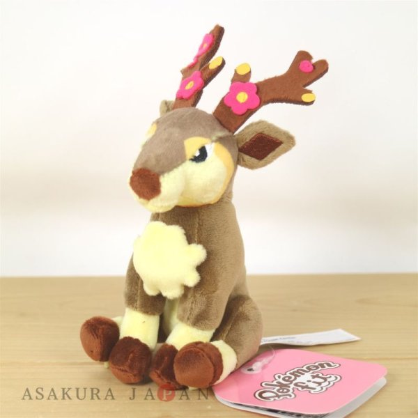 Photo4: Pokemon Center 2023 Pokemon fit Mini Plush #586 Sawsbuck Spring Form doll Toy (4)