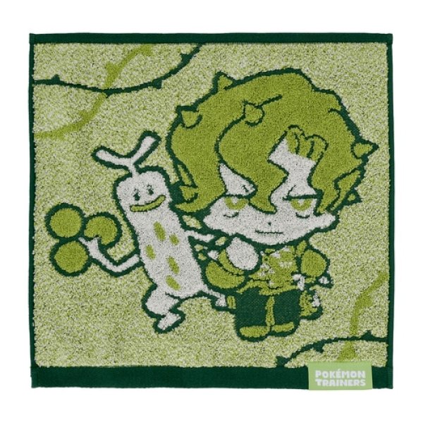 Photo1: Pokemon Center 2023 Pokemon Trainer Hand towel Handkerchief Brassius Sudowoodo Paldea Region (1)