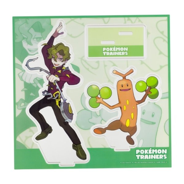 Photo1: Pokemon Center 2023 Pokemon Trainers Acrylic Stand Brassius Sudowoodo Paldea Region (1)