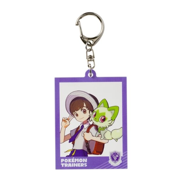 Photo1: Pokemon Center 2023 Pokemon Trainer Photo Frame Style Acrylic Key chain Florian Sprigatito (1)