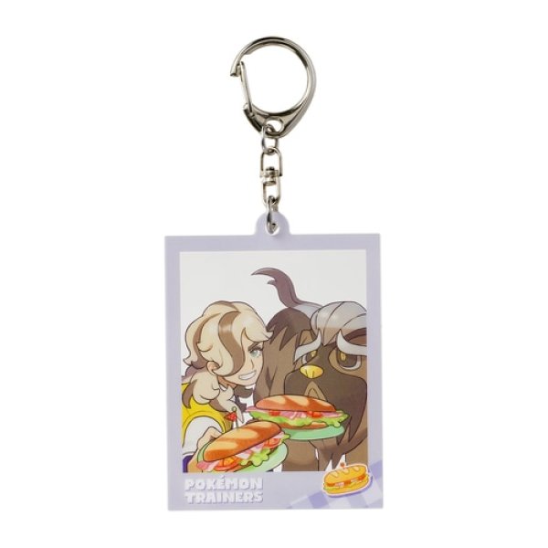 Photo1: Pokemon Center 2023 Pokemon Trainer Photo Frame Style Acrylic Key chain Arven Mabosstiff (1)