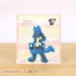 Photo1: Pokemon Mini Embroidered Sew Iron On Patch Badge Lucario (1)