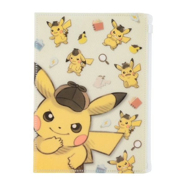 Photo1: Pokemon Center 2023 Detective Pikachu Returns Notebook with Pocket cover (1)