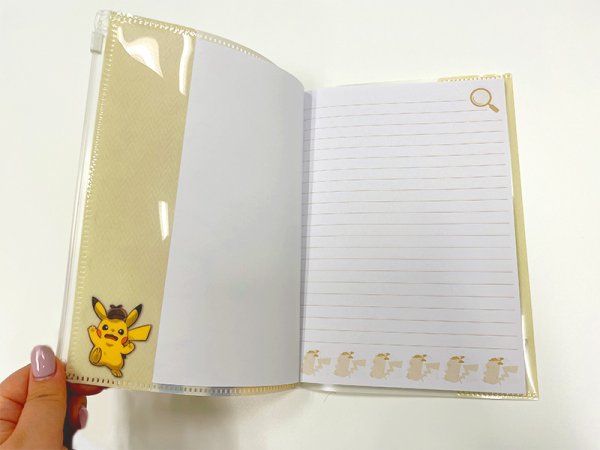 Photo5: Pokemon Center 2023 Detective Pikachu Returns Notebook with Pocket cover (5)