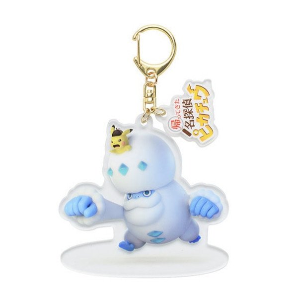 Photo1: Pokemon Center 2023 Detective Pikachu Returns Acrylic Key chain Darmanitan Pikachu ver. (1)