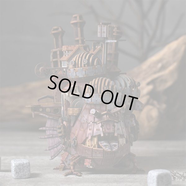 Photo4: Studio Ghibli Wooden Art ki-gu-mi Craft kit Howl's Moving Castle Howl's Castle Color ver. (4)