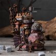 Photo6: Studio Ghibli Wooden Art ki-gu-mi Craft kit Howl's Moving Castle Howl's Castle Color ver. (6)