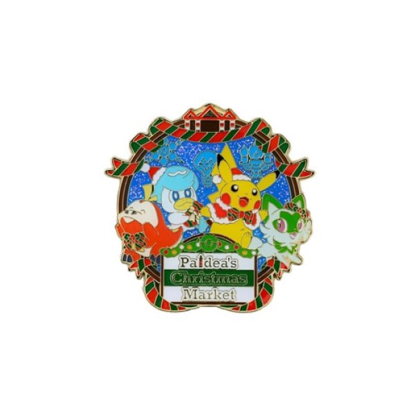 Pokemon Center 2023 Paldea's Christmas Market Logo Pin Badge Pins