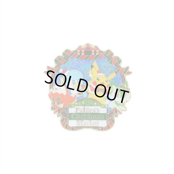 Photo1: Pokemon Center 2023 Paldea’s Christmas Market Logo Pin Badge Pins (1)