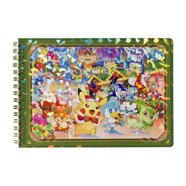 Photo1: Pokemon Center 2023 Paldea’s Christmas Market A5 Size Spiral Notebook (1)