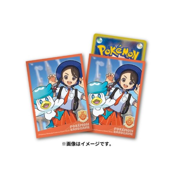 Photo1: Pokemon Center Original Card Game Sleeve Pokemon Trainer Juliana Quaxly 64 sleeves (1)