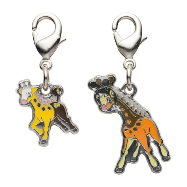 Photo1: Pokemon Center 2023 Metal Charm # 203 981 Girafarig Farigiraf (1)