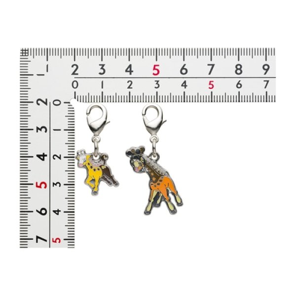 Photo2: Pokemon Center 2023 Metal Charm # 203 981 Girafarig Farigiraf (2)