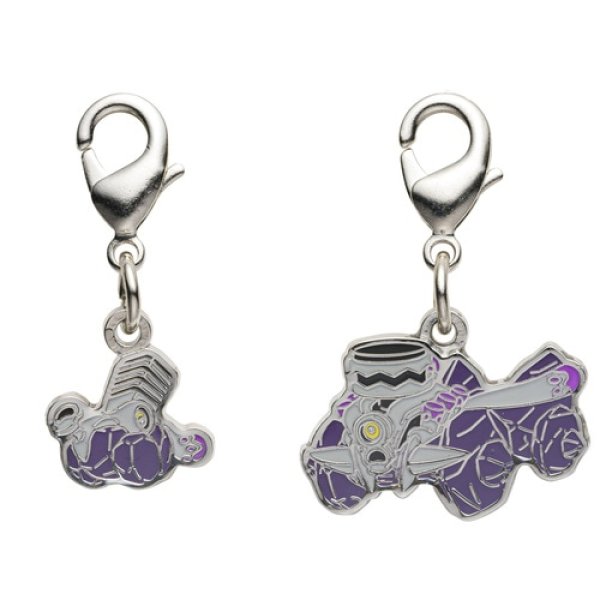 Photo1: Pokemon Center 2023 Metal Charm # 965 966 Varoom Revavroom (1)