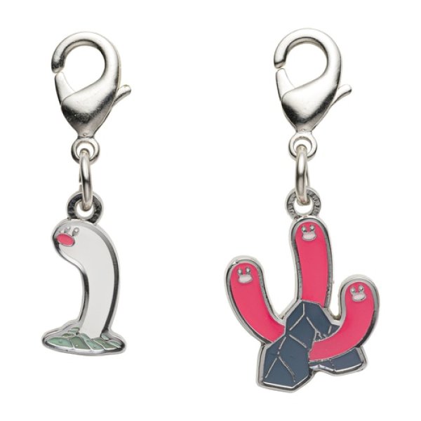 Photo1: Pokemon Center 2023 Metal Charm # 960 961 Wiglett Wugtrio (1)