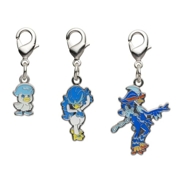 Photo1: Pokemon Center 2023 Metal Charm # 912 913 914 Quaxly Quaxwell Quaquaval (1)