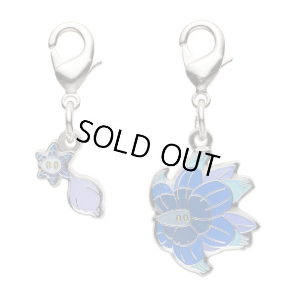 Photo1: Pokemon Center 2023 Metal Charm # 969 970 Glimmet Glimmora (1)