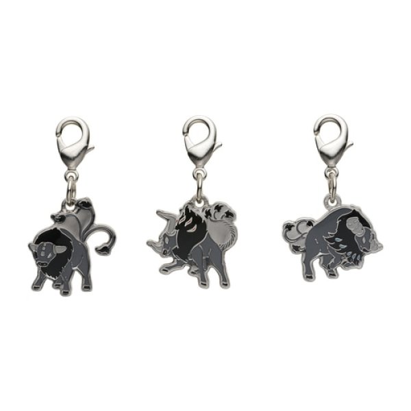 Photo1: Pokemon Center 2023 Metal Charm # P128 Paldean Tauros (1)