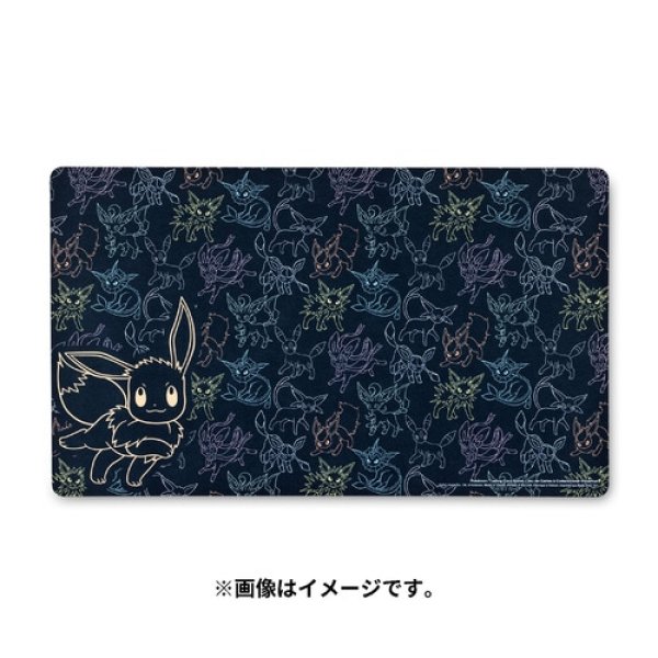 Photo1: Pokemon Center International Card Game Rubber play mat Eevee Breakaway (1)